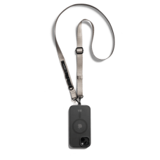 Grey Crossbody Utility Phone Lanyard - Strap