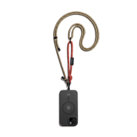 Red-Beige Crossbody Phone Lanyard - Cord