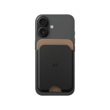 Black-Beige Leatherite MagSafe Card Wallet